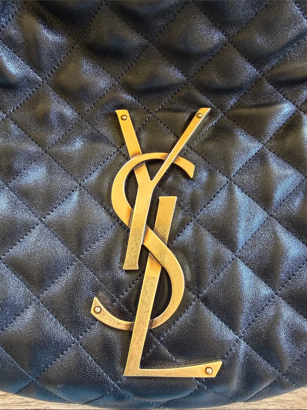 YSL ICARE Logo Hobo shoulder  handbag XL